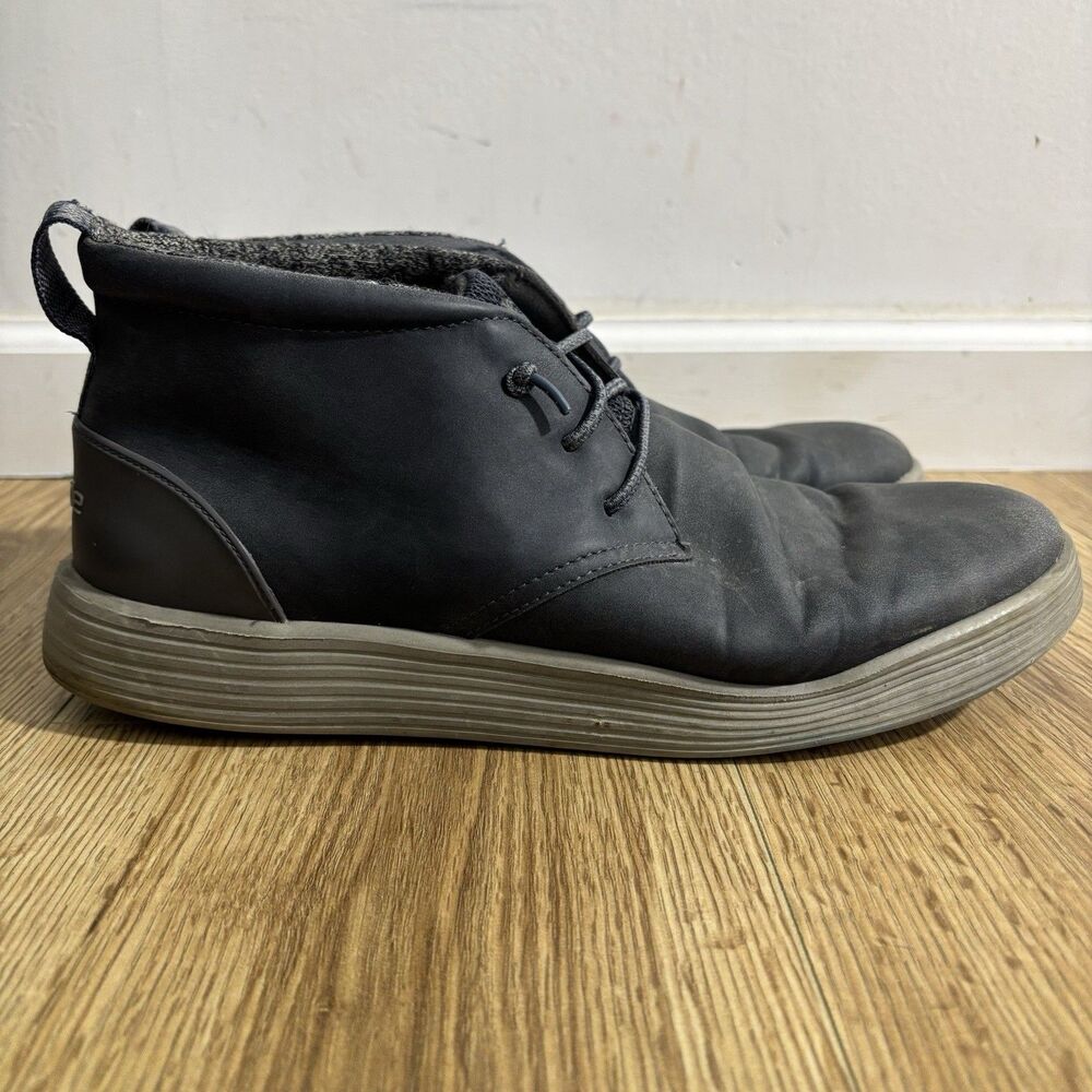 Hey Dude Jo Chukka Boot Sneakers Men’s 12 Shadow Grey Suede Lace Up